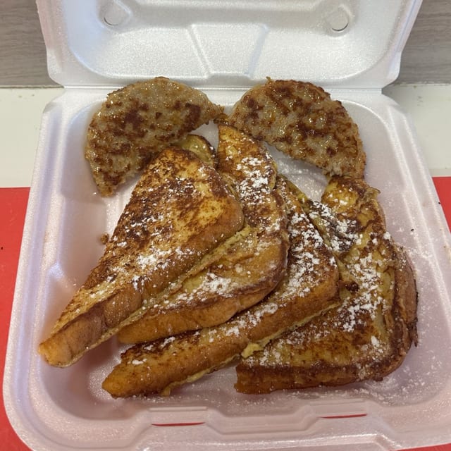 French Toast with Meat.